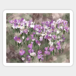 Crocuses Sticker